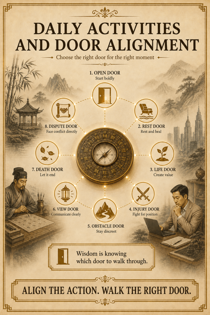 Qi Men Dun Jia the Doors (Eight Doors) Explained - illustration