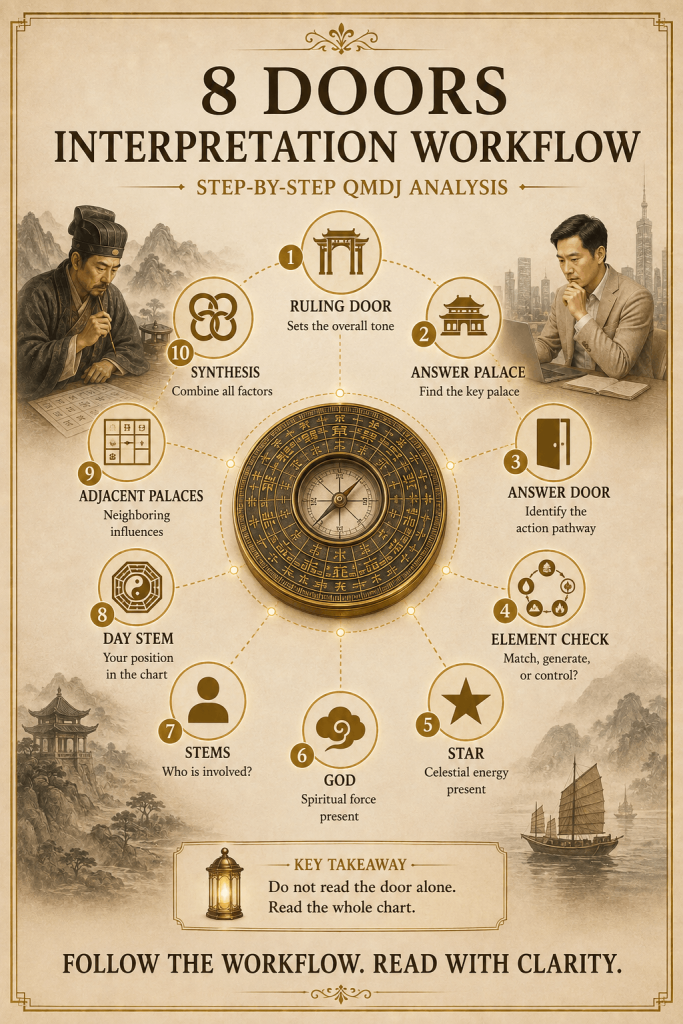 Qi Men Dun Jia the Doors (Eight Doors) Explained - illustration
