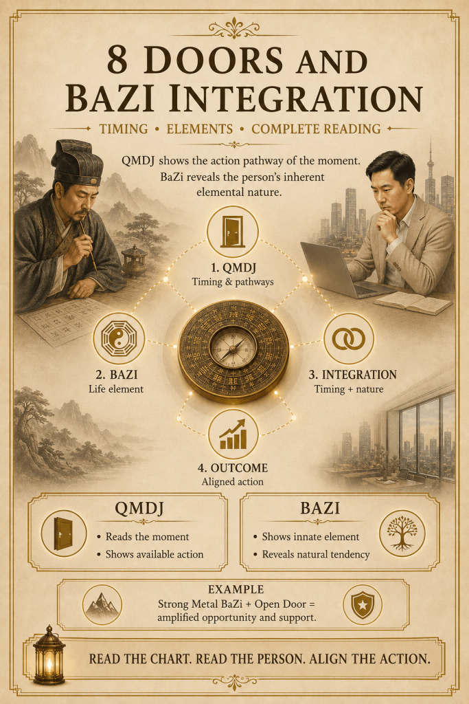 Qi Men Dun Jia the Doors (Eight Doors) Explained - illustration