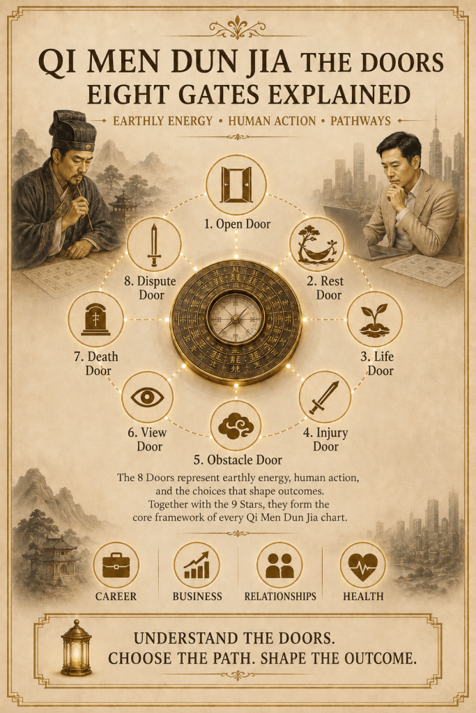 Qi Men Dun Jia the Doors (Eight Doors) Explained - illustration