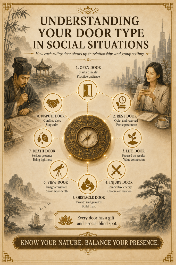 Qi Men Dun Jia the Doors (Eight Doors) Explained - illustration