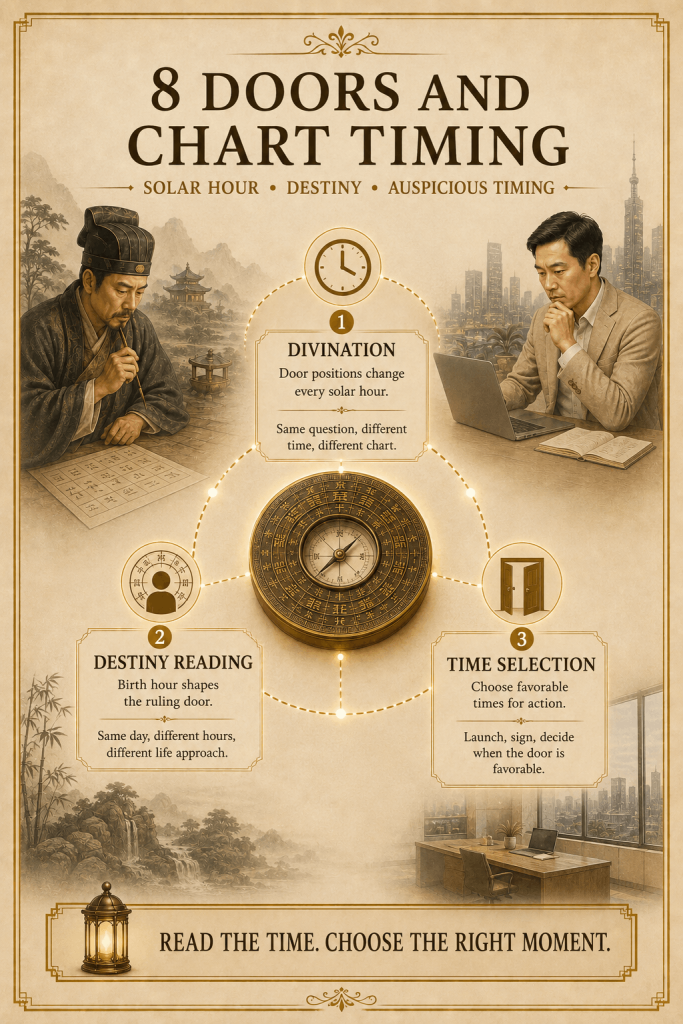 Qi Men Dun Jia the Doors (Eight Doors) Explained - illustration
