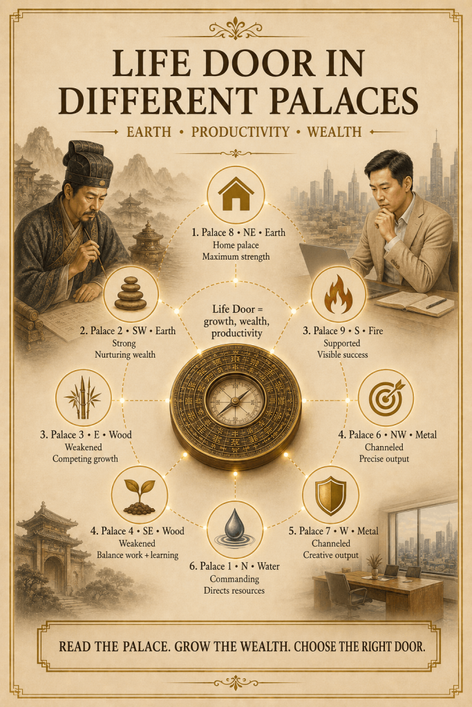Qi Men Dun Jia the Doors (Eight Doors) Explained - illustration