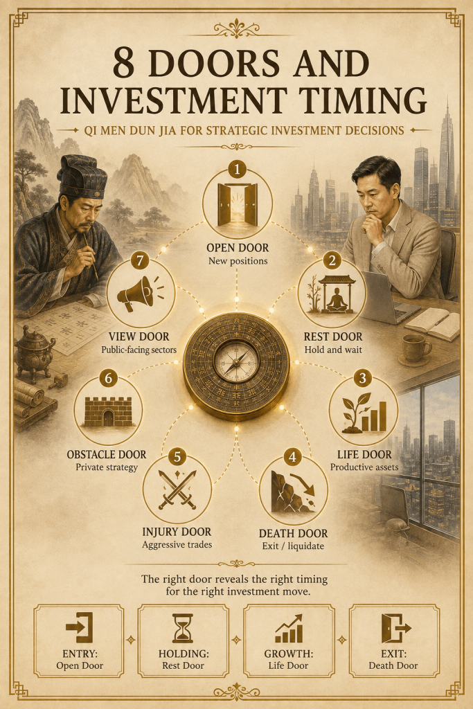 Qi Men Dun Jia the Doors (Eight Doors) Explained - illustration