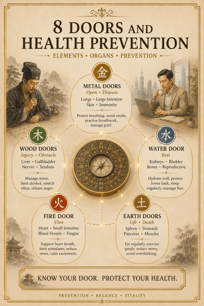 Qi Men Dun Jia the Doors (Eight Doors) Explained - illustration