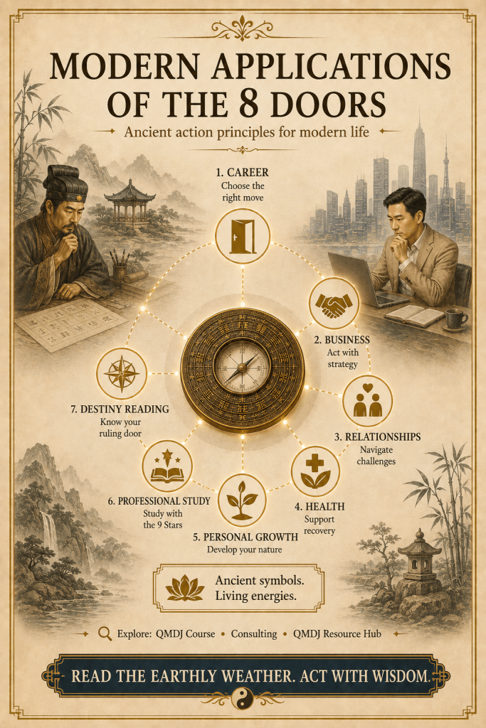 Qi Men Dun Jia the Doors (Eight Doors) Explained - illustration