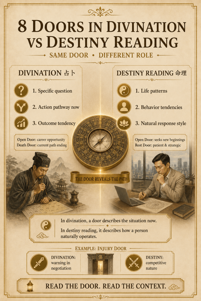 Qi Men Dun Jia the Doors (Eight Doors) Explained - illustration