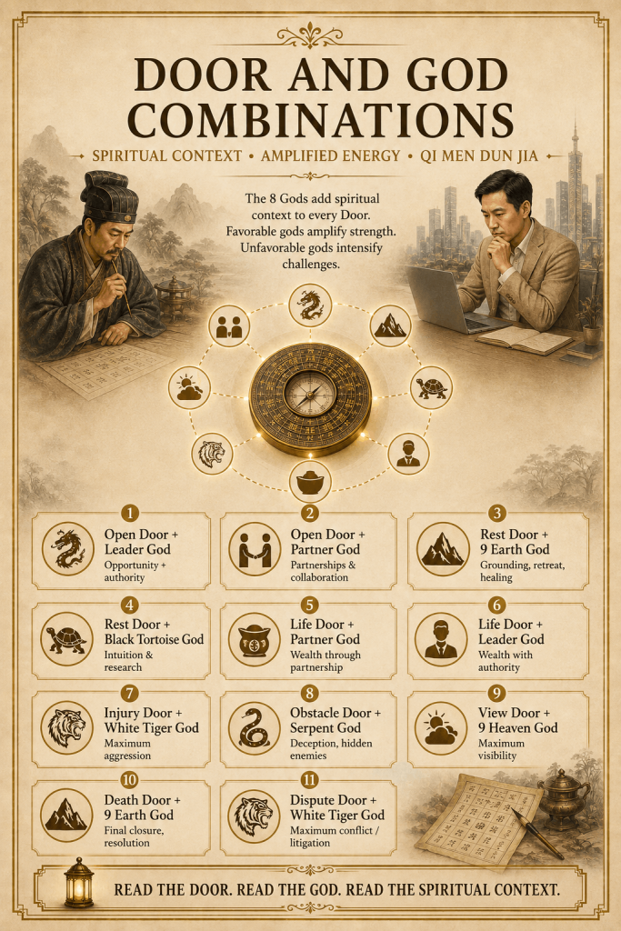 Qi Men Dun Jia the Doors (Eight Doors) Explained - illustration