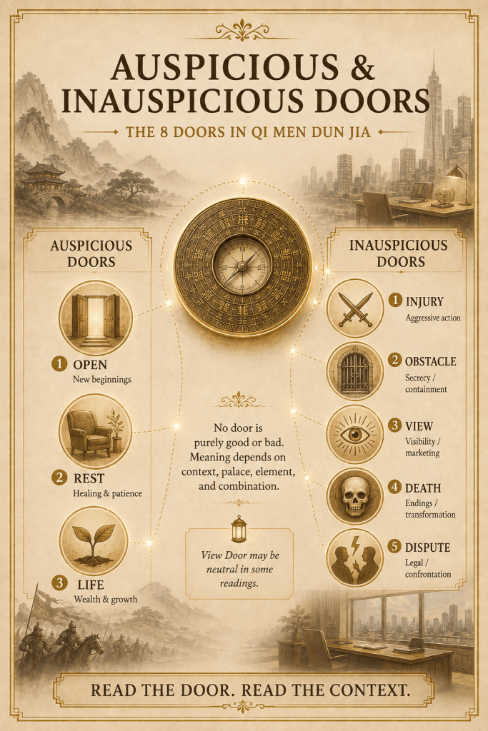 Qi Men Dun Jia the Doors (Eight Doors) Explained - illustration