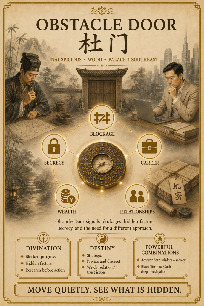 Qi Men Dun Jia the Doors (Eight Doors) Explained - illustration