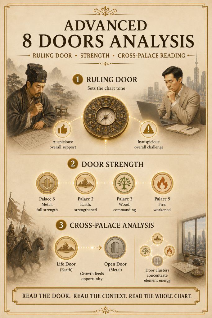Qi Men Dun Jia the Doors (Eight Doors) Explained - illustration