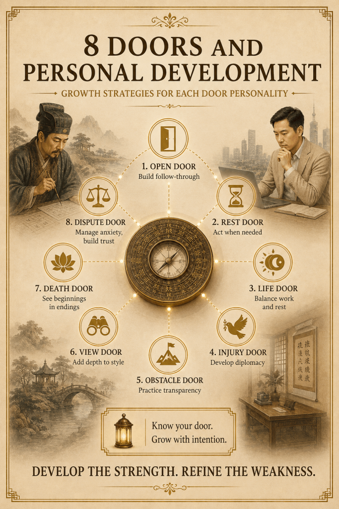 Qi Men Dun Jia the Doors (Eight Doors) Explained - illustration