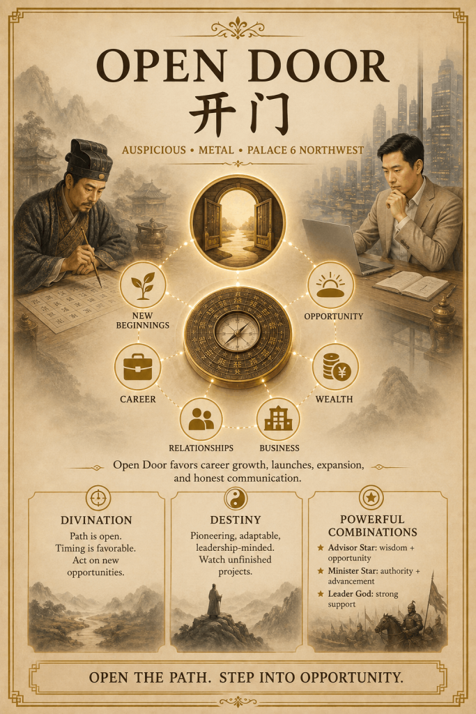 Qi Men Dun Jia the Doors (Eight Doors) Explained - illustration