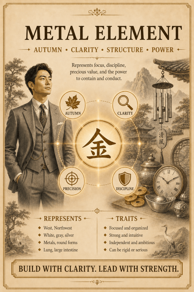 Metal Element meaning and definition in Five Elements theory