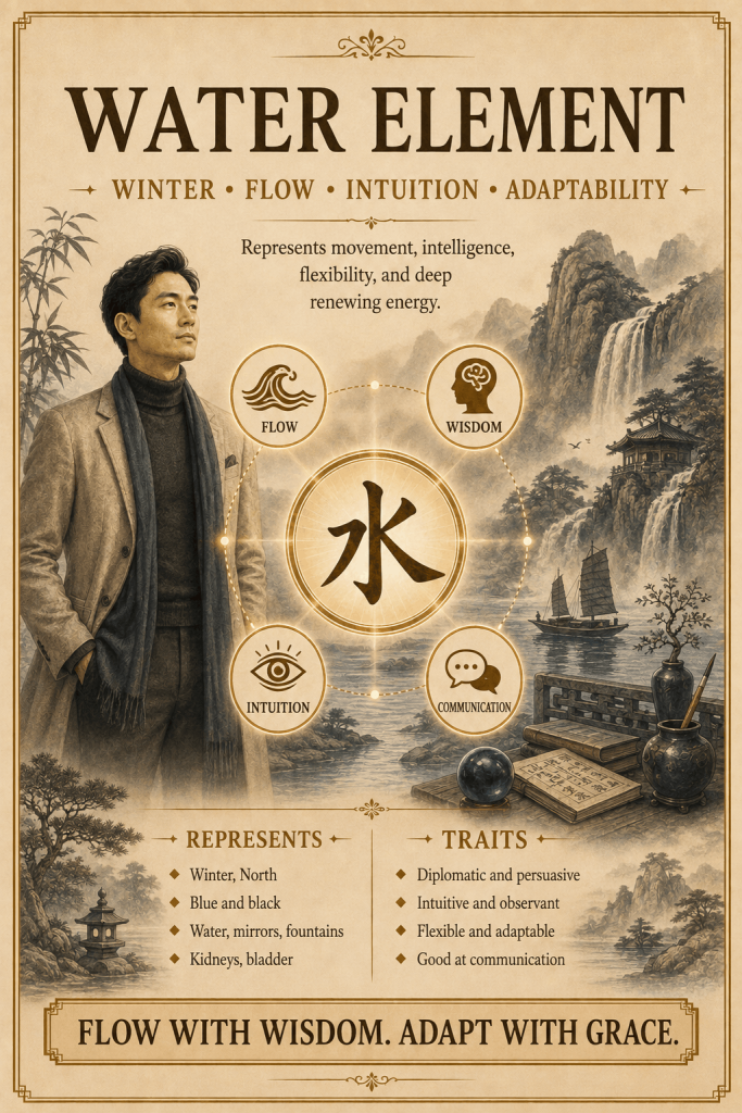 Water Element meaning and definition in Five Elements theory