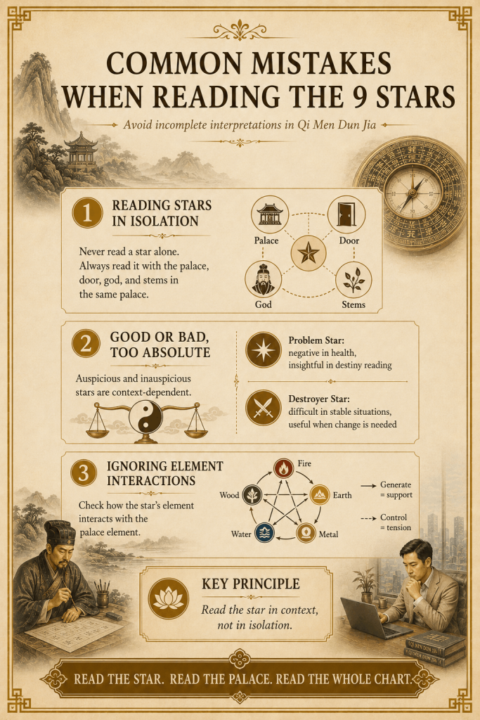 Qi Men Dun Jia - 9 Stars 奇门遁甲 Explained In Details - illustration
