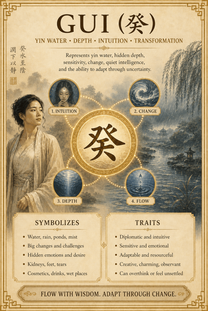 Ren stem character and meaning in Qi Men Dun Jia