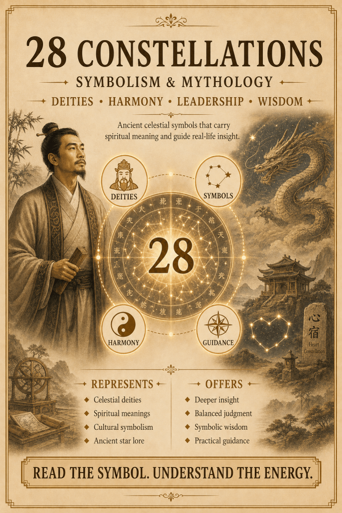 Symbolism and mythology behind the 28 Constellations