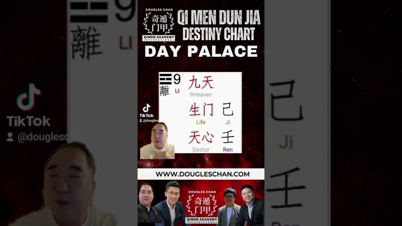 Qi Men dun Jia Destiny Chart Day Palace 9heaven life door and doctor god in Li Palace #qimen