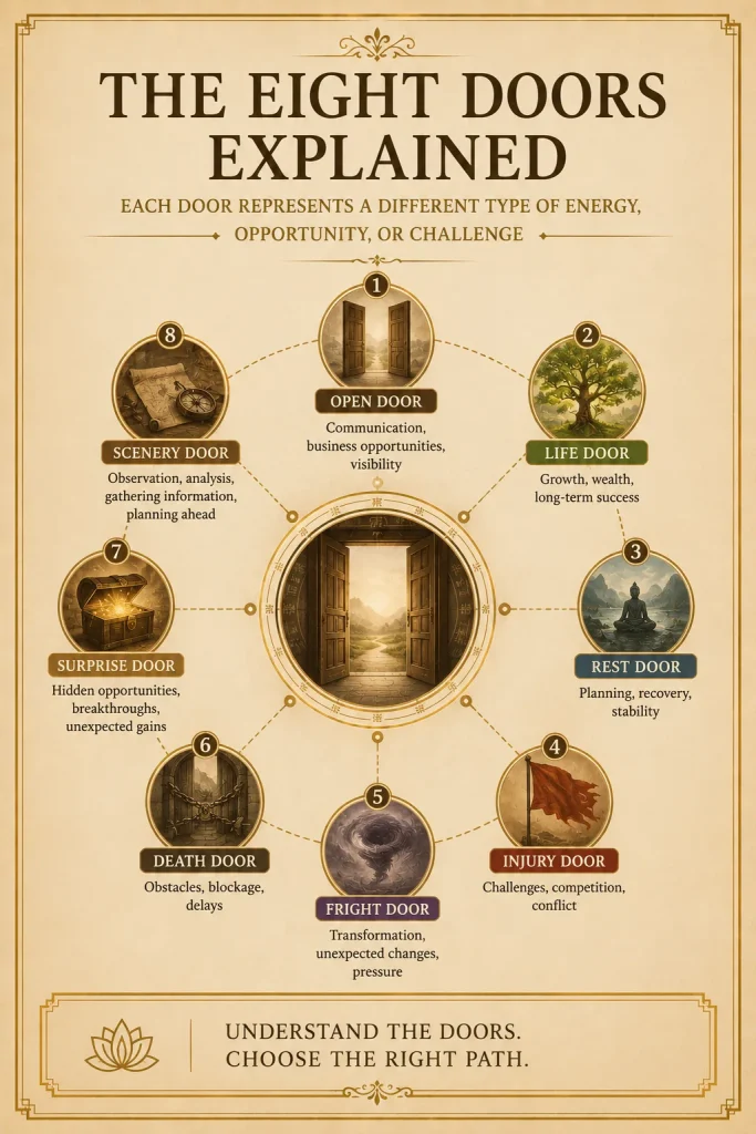 The Eight Doors of Qi Men Dun Jia explained