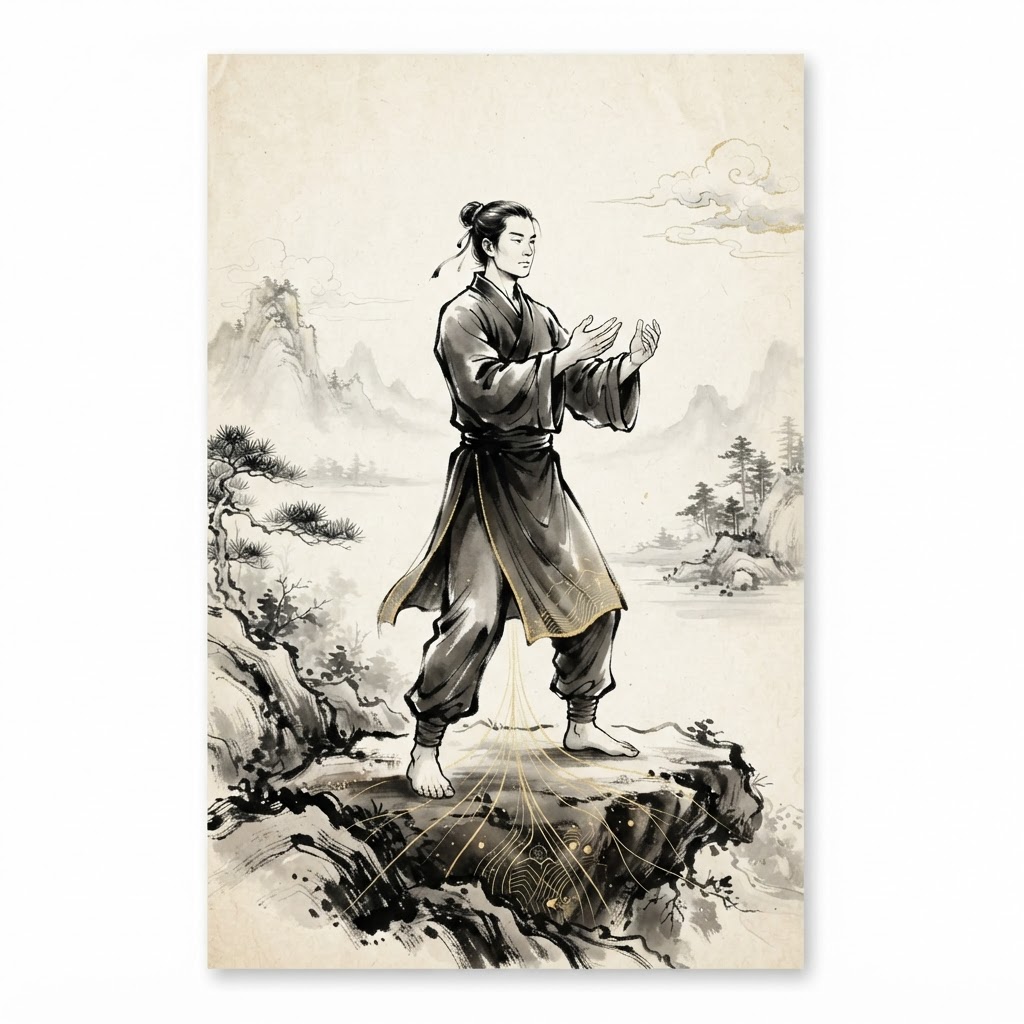 Zhan Zhuang standing meditation for Earth energy cultivation