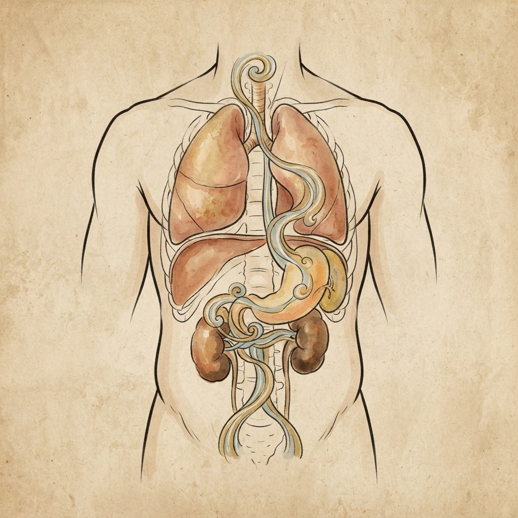 How the body transforms water in TCM: the spleen, lungs and kidneys working together