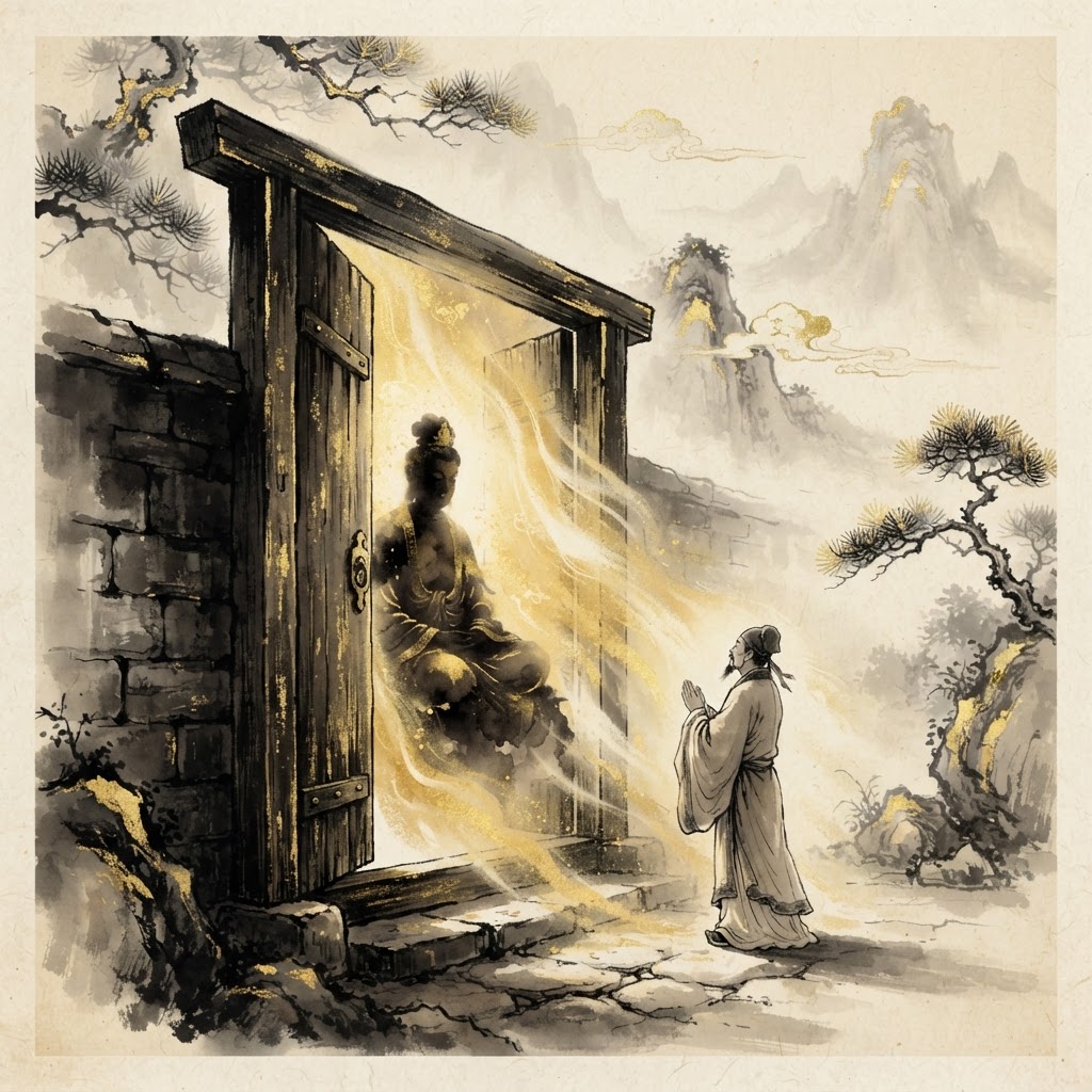 Door and god interaction in Qimen chart reading