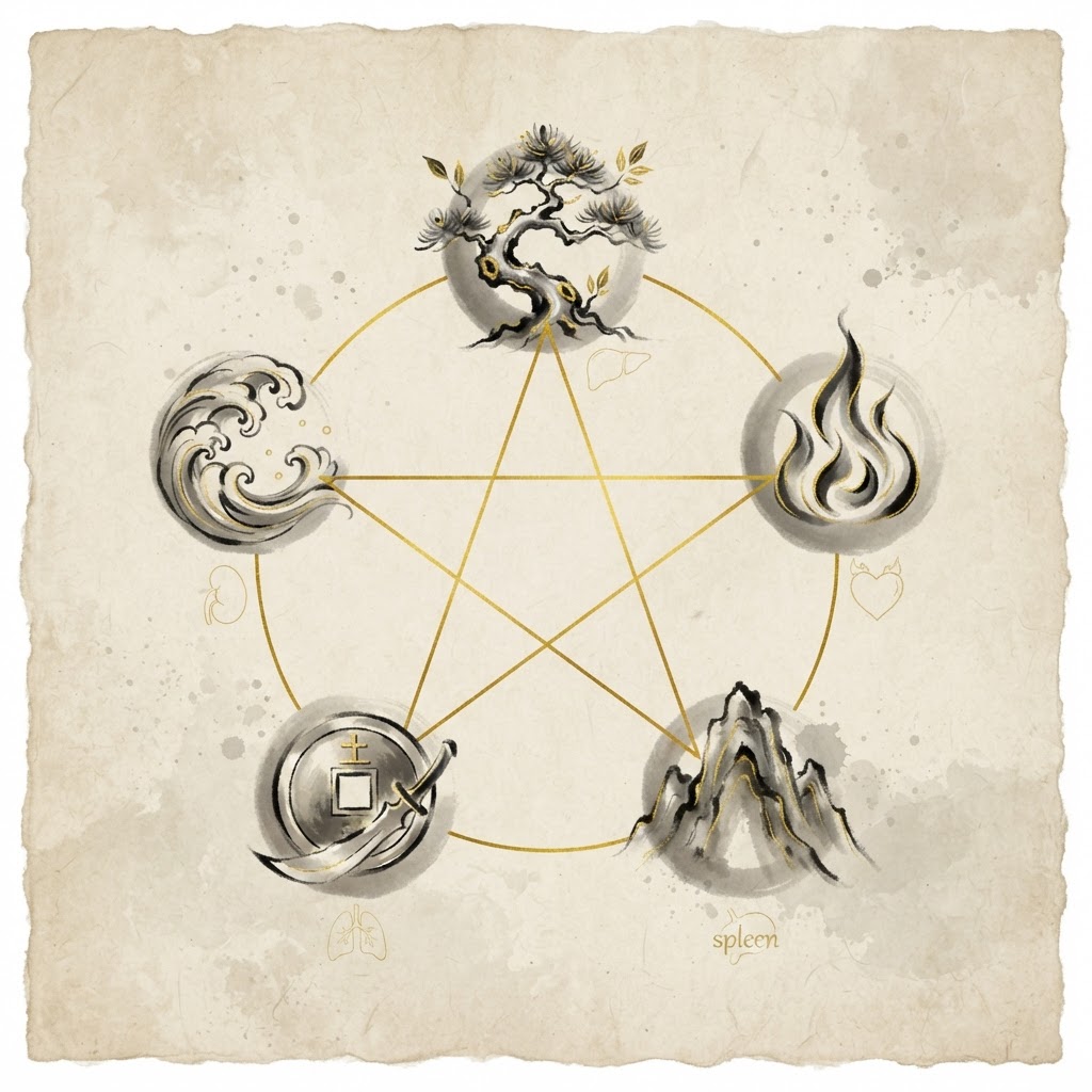 Five Elements and Human Organ Systems in Chinese Medicine