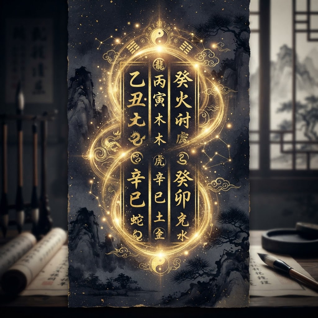 The four pillars of a BaZi chart
