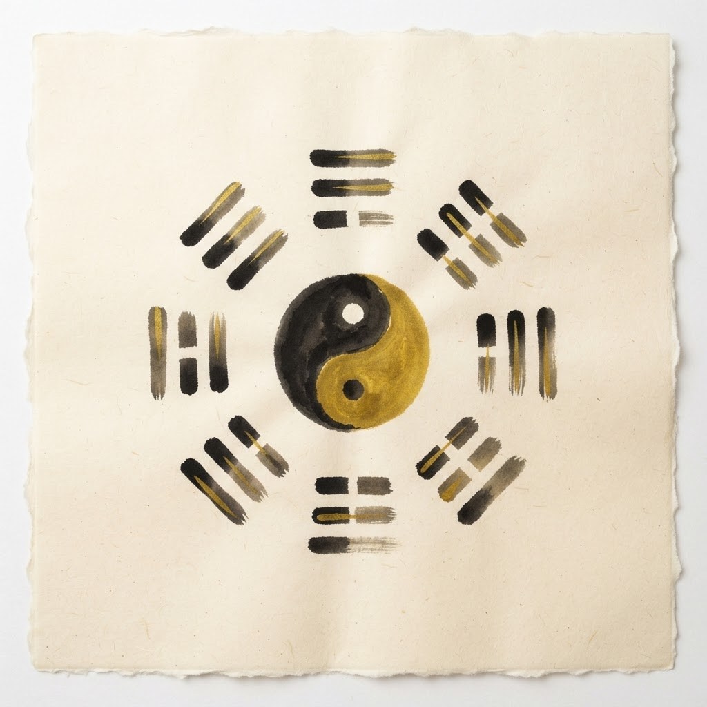The eight trigrams arranged in a circular pattern