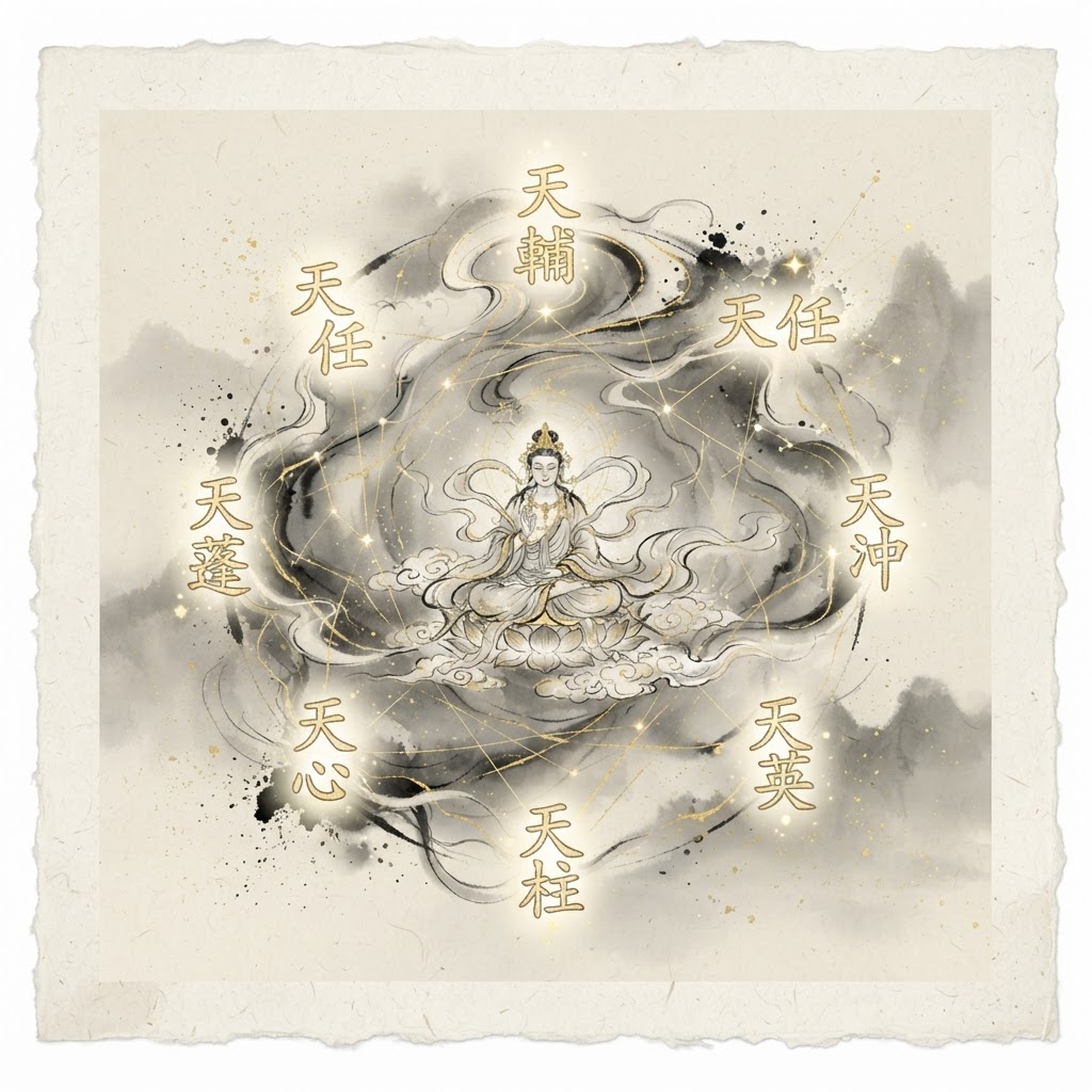 Nine Stars and Eight Gods in Qi Men Dun Jia chart reading