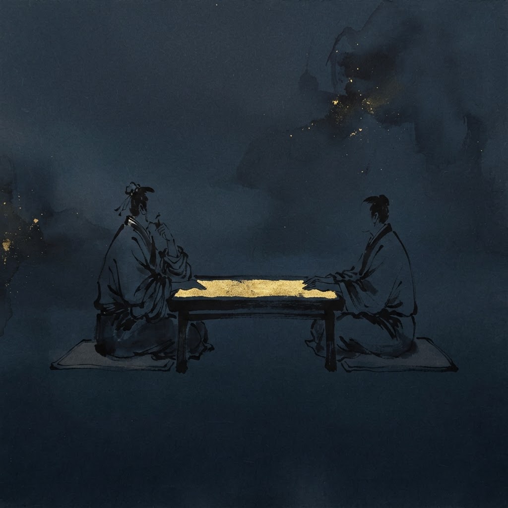 Two negotiators across the table, the face tells the story first