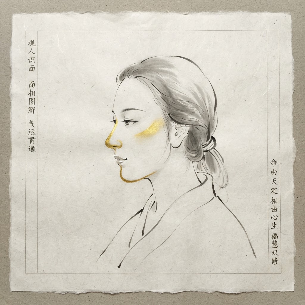 Facial features for wealth and career analysis in Chinese face reading