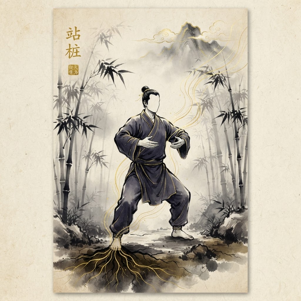 Zhan Zhuang: Building Energetic Stability Through Standing Pole Meditation